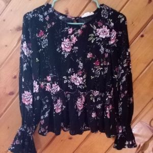 Floral long sleeved shirt